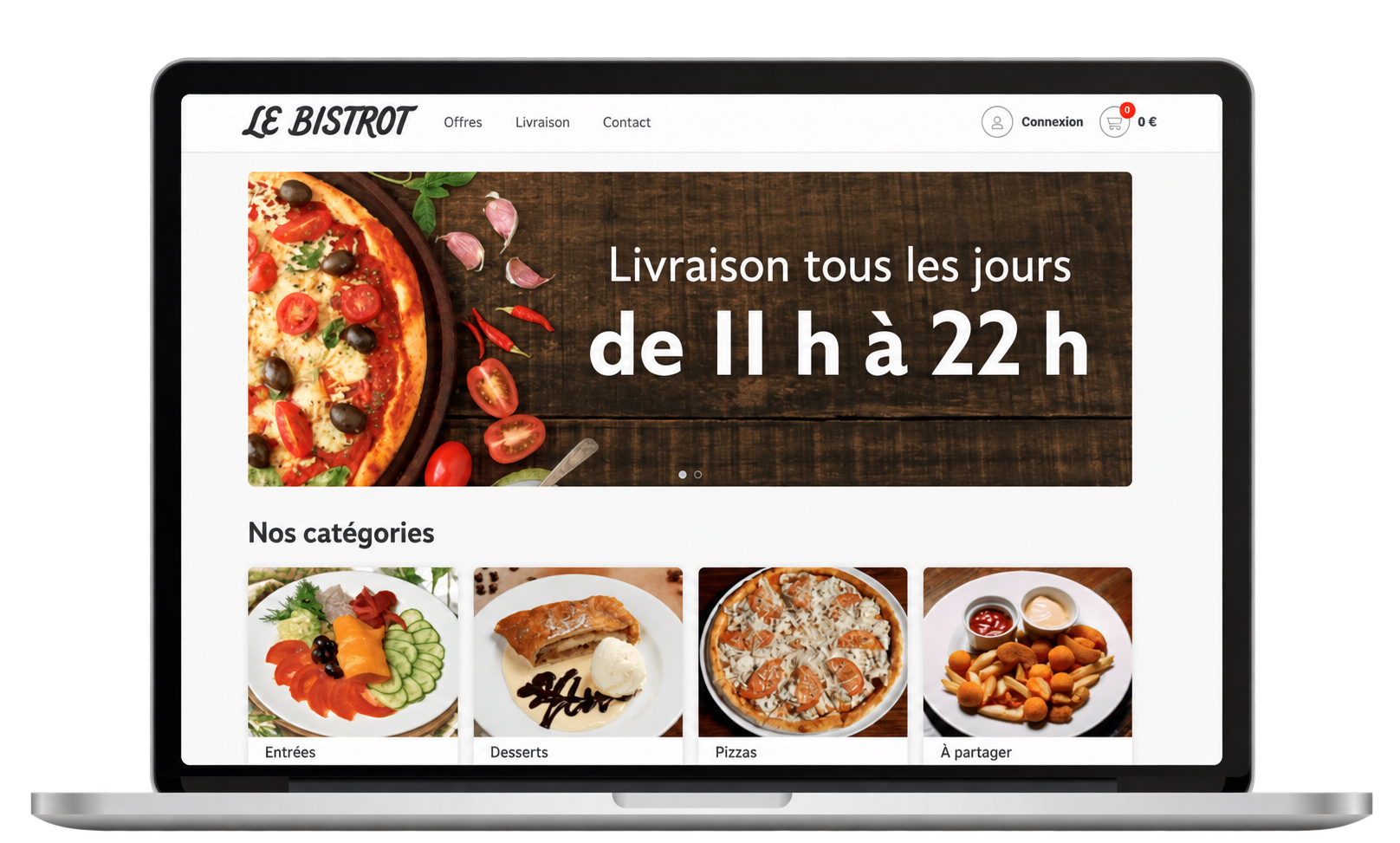 Exemple pour services et vente en ligne